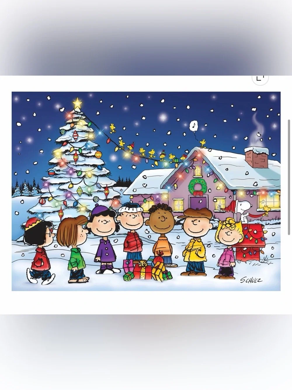 Brand New In Box Peanuts Charlie Brown Christmas Light Up 500-Piece Puzzle!